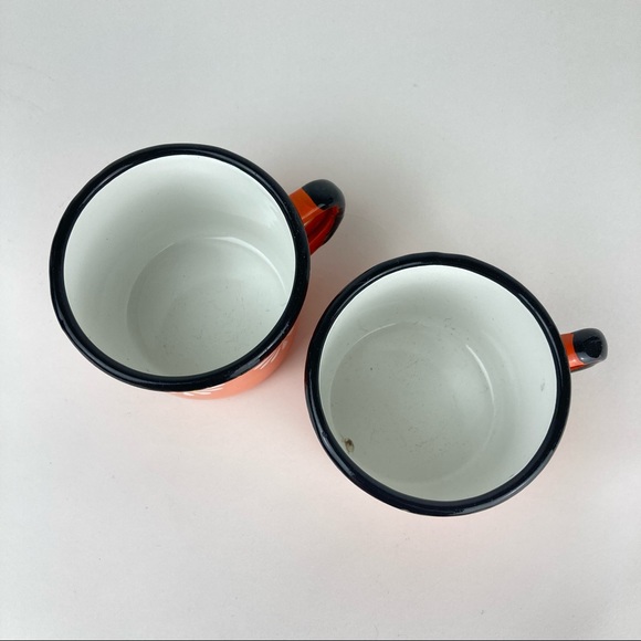 Vintage Made In Poland Daisy Enamel Tin Mug - Picture 2 of 5